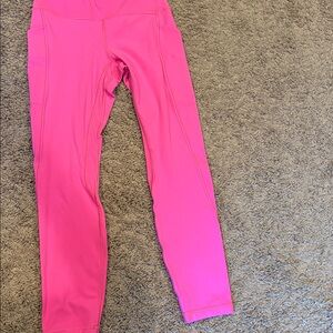 Lululemon Legging with pockets size 6 inseam 25 inches authentic color pink
